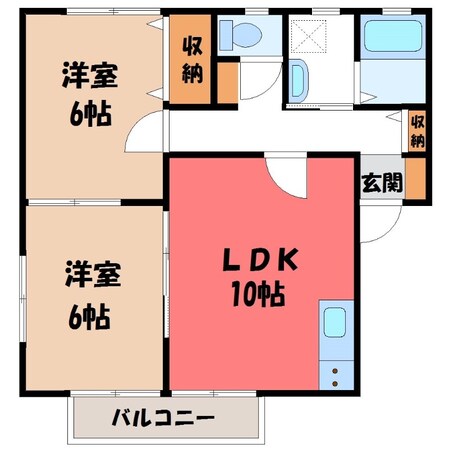 サンパレス Dの物件間取画像